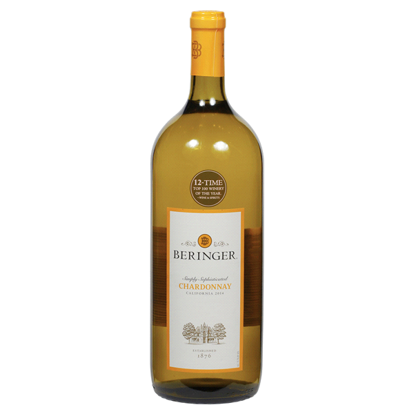 slide 1 of 2, Beringer California Chardonnay, 1.5 liter