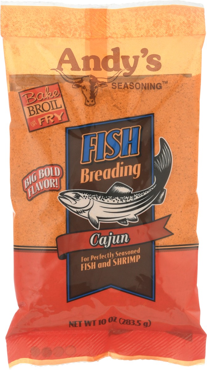 slide 9 of 14, Andy's Seasoning Cajun Fish Breading 10 oz, 10 oz