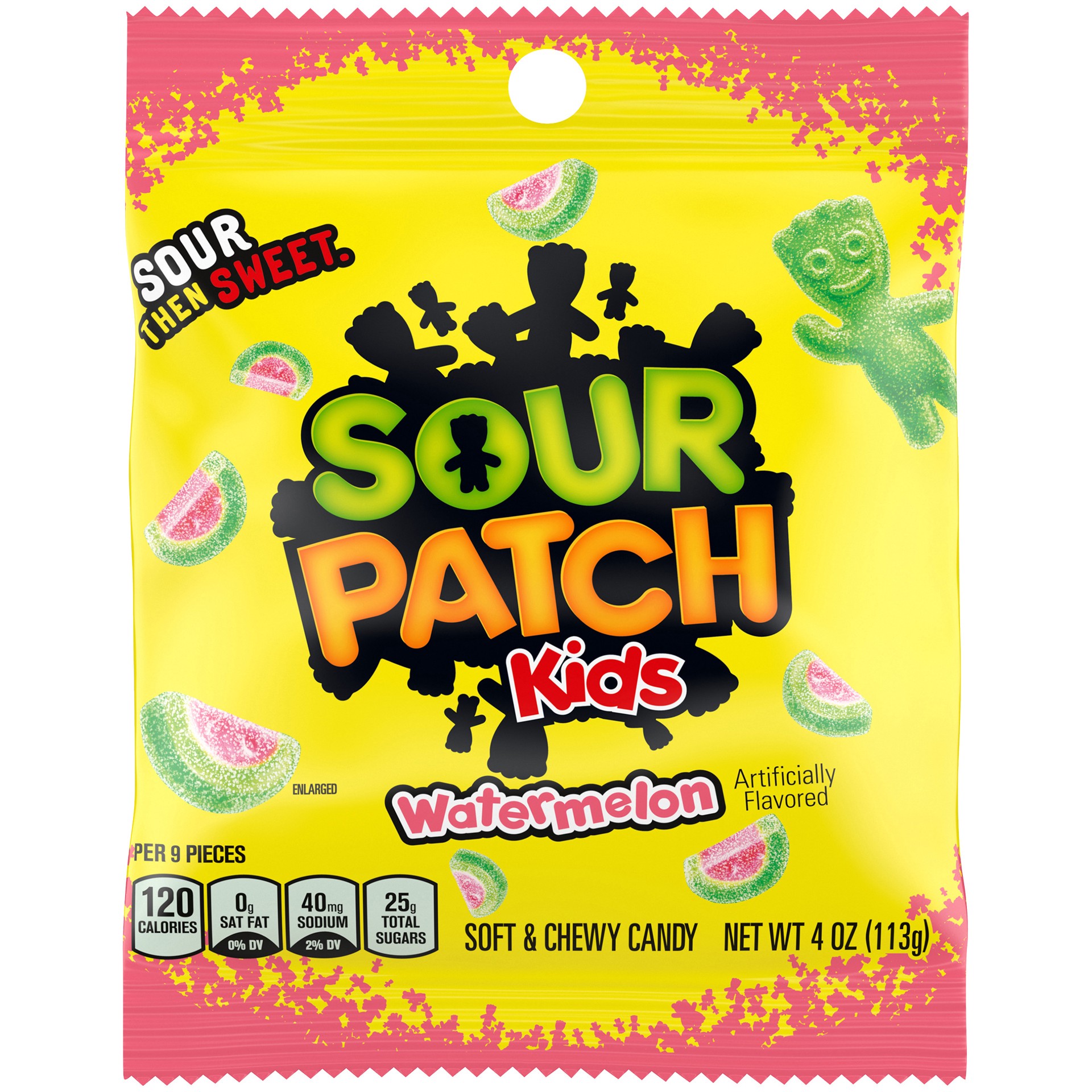 slide 1 of 3, 4Z Sour Patch Kids Watermelon 1X12, 0.26 lb