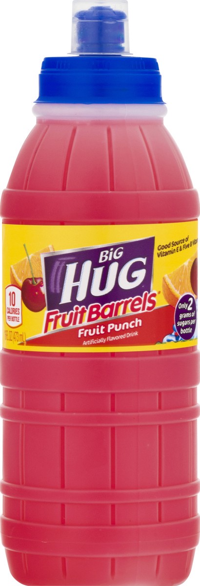 slide 1 of 13, Big Hug Fruit Barrels Fruit Punch Fruit Drink 16 oz, 16 oz