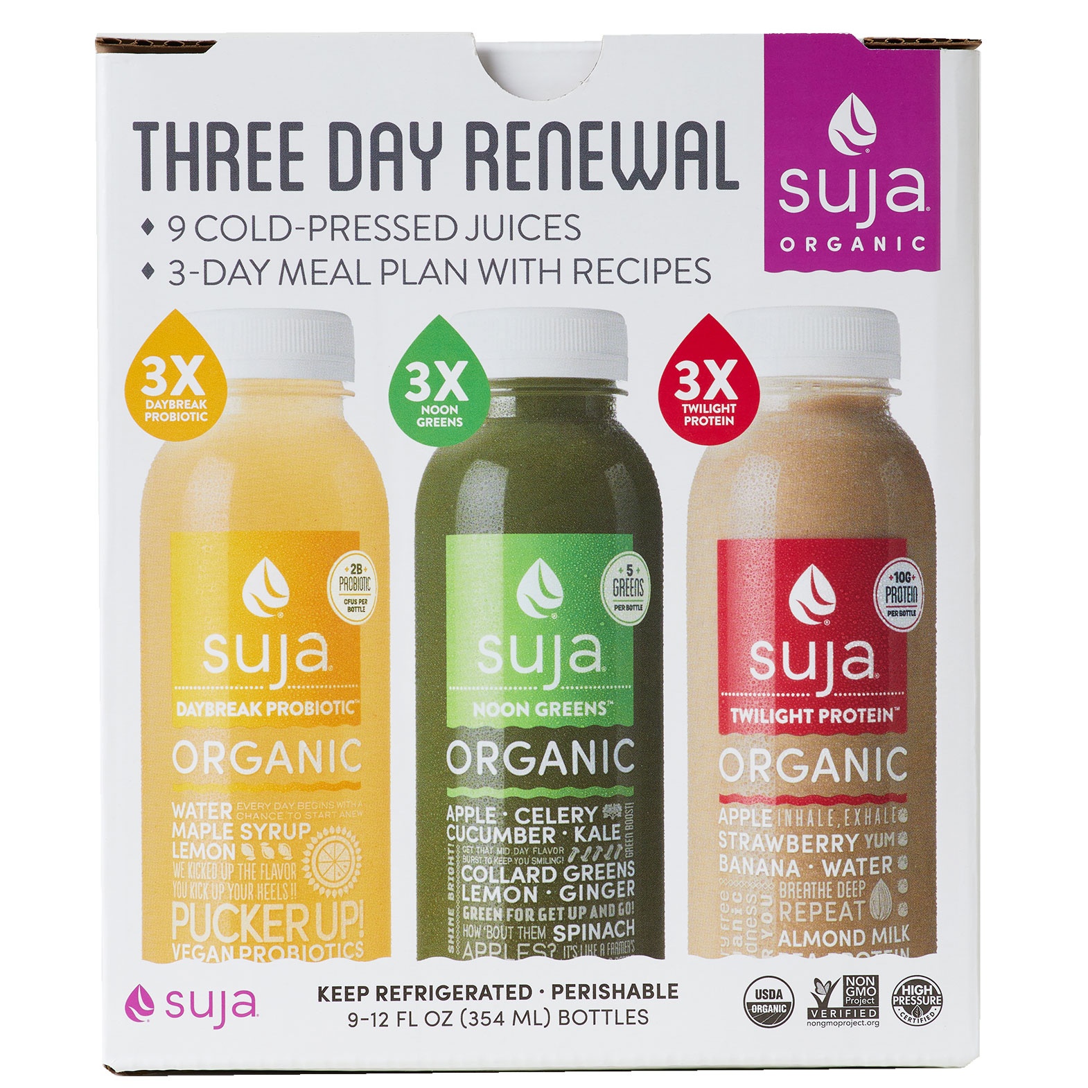 slide 1 of 1, Suja Essentials Fresh Start Variety - 9 ct; 12 oz, 9 ct; 12 oz