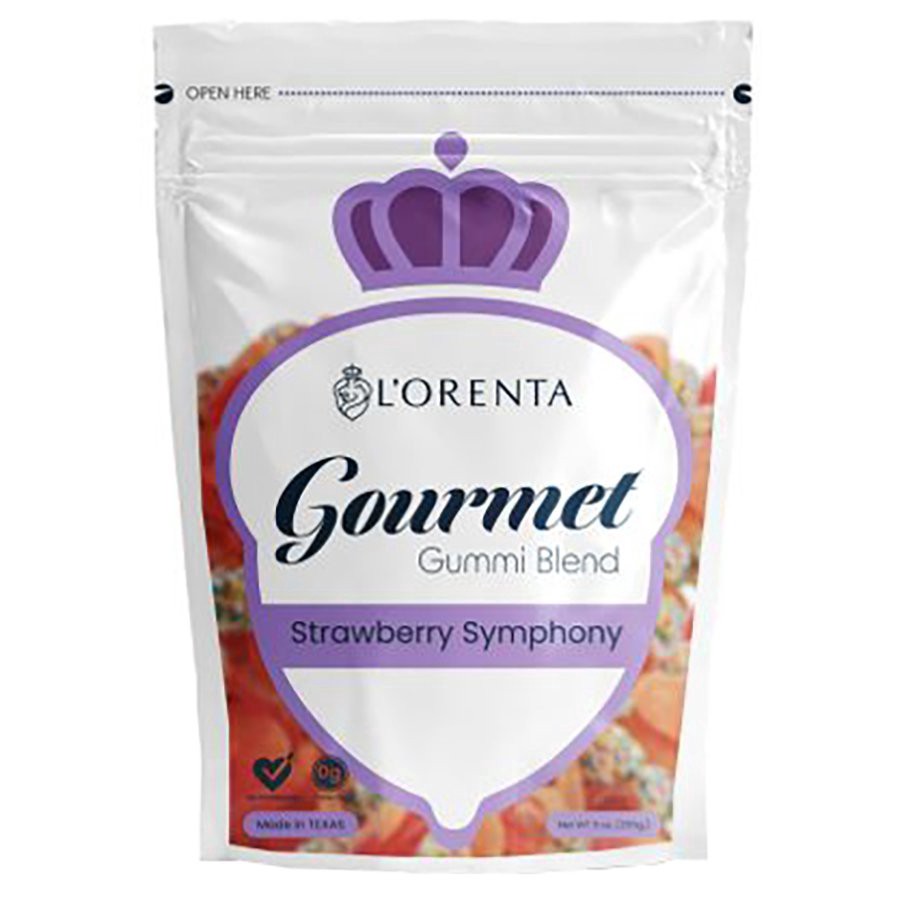 slide 1 of 1, L'Orenta Gourmet Gummi Blend - Strawberry Symphony, 9 oz