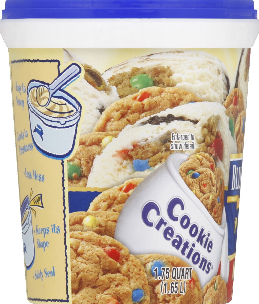 slide 3 of 6, Blue Bunny Premium Cookie Creations Monster Cookie Ice Cream, 1.75 qt