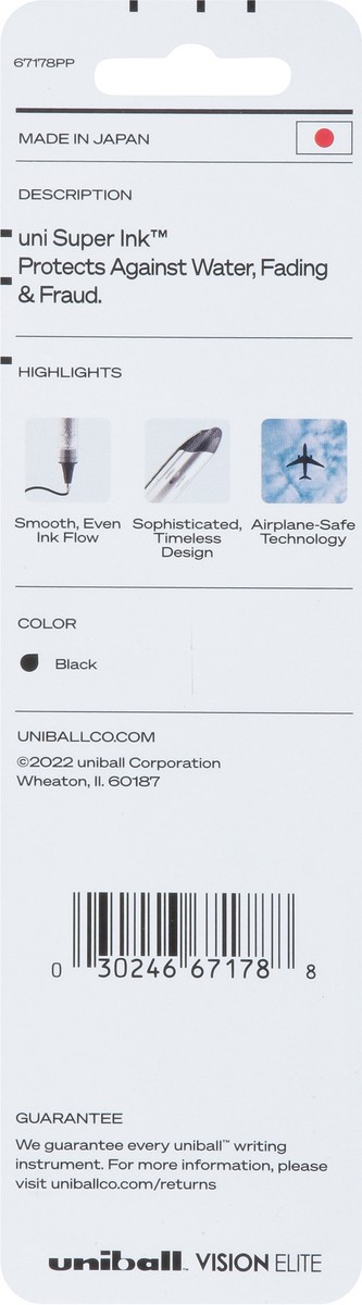 slide 11 of 12, uni-ball Black (0.8 mm) Roller Bold Pens 2 ea, 2 ct
