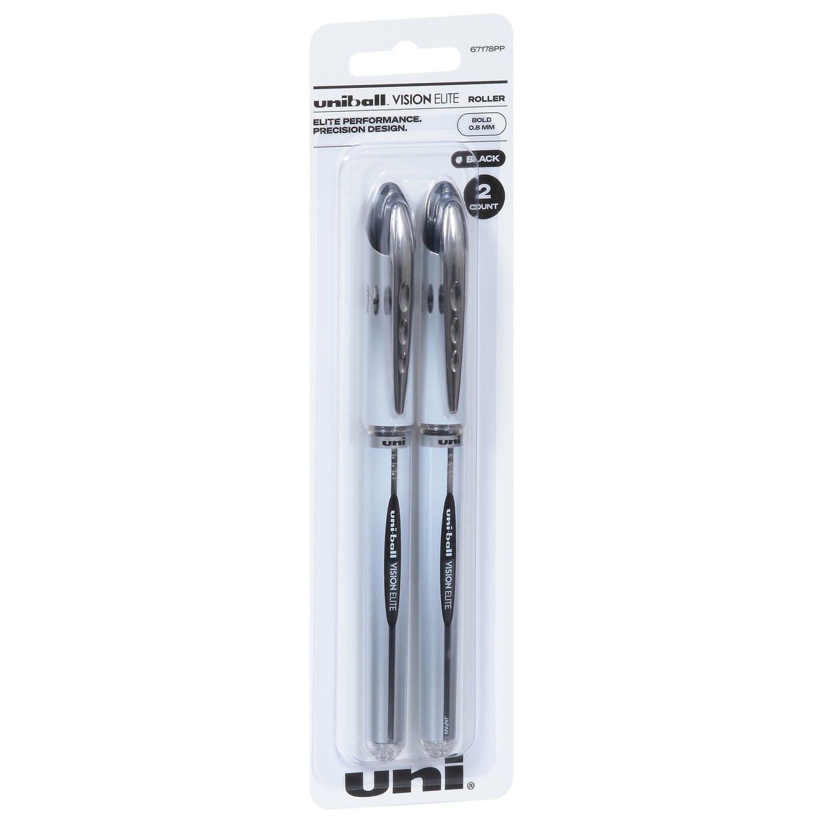 slide 4 of 12, uni-ball Black (0.8 mm) Roller Bold Pens 2 ea, 2 ct