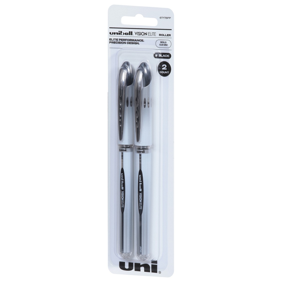 slide 2 of 12, uni-ball Black (0.8 mm) Roller Bold Pens 2 ea, 2 ct