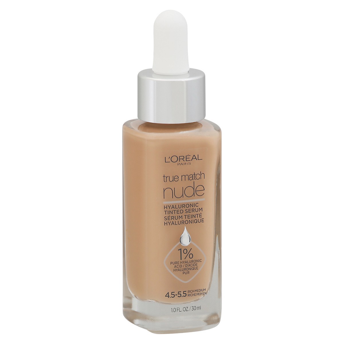 slide 8 of 9, L'Oréal L'Oreal Paris True Match Nude Rich Medium Hyaluronic Tinted Serum, 1 ct