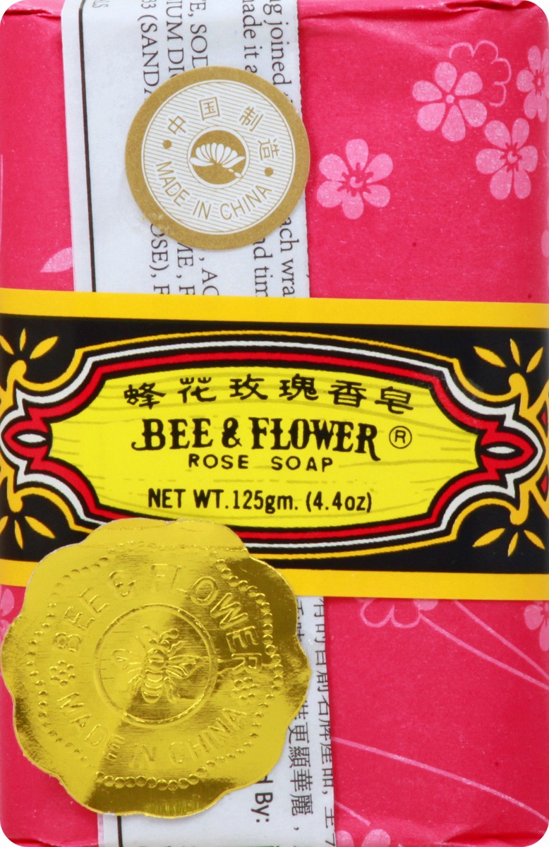 slide 12 of 12, Bee & Flower Rose Soap 4.4 oz, 4.4 oz