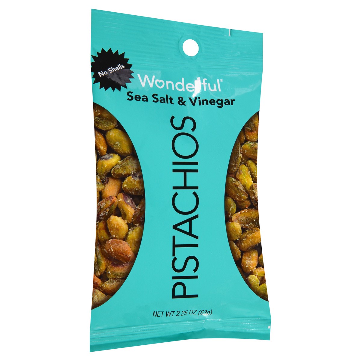 slide 9 of 10, Wonderful Pistachios, No Shells Sea Salt & Vinegar Nuts, 2.25 Ounce Bag, 2.25 oz