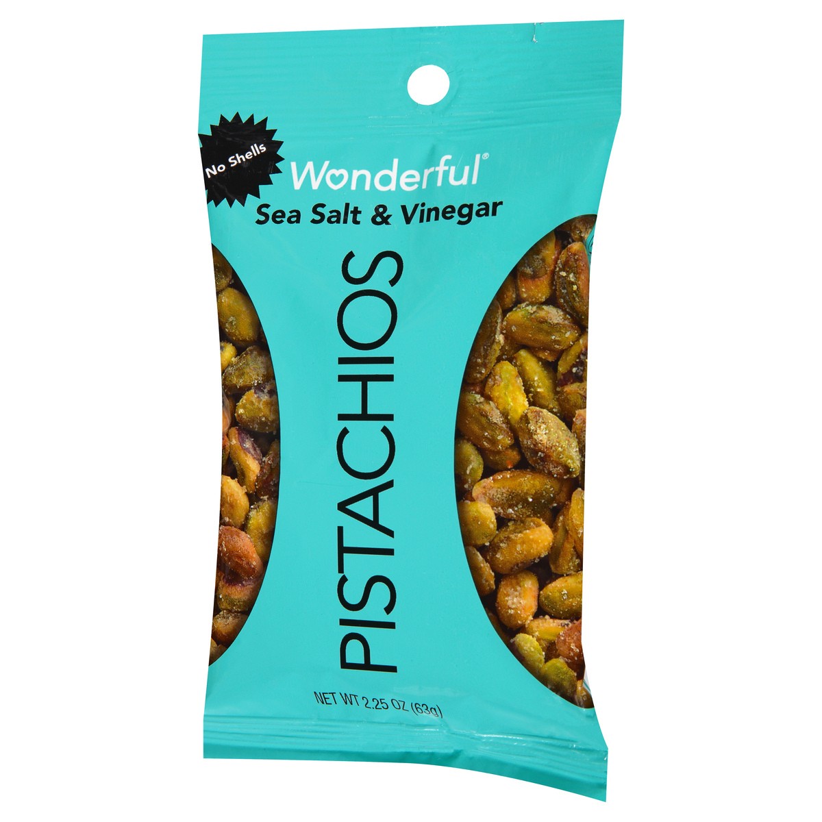 slide 4 of 10, Wonderful Pistachios, No Shells Sea Salt & Vinegar Nuts, 2.25 Ounce Bag, 2.25 oz