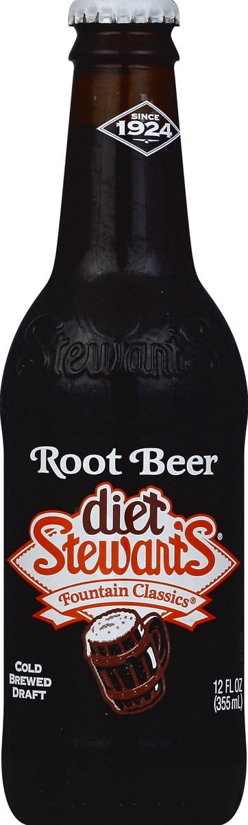 slide 4 of 4, Stewart's Diet Root Beer, 12 fl oz