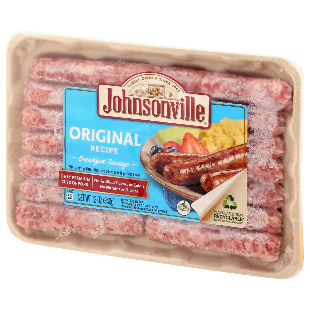 slide 9 of 11, Johnsonville Original Recipe Breakfast Sausage 12 oz, 12 oz