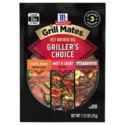 Mccormick Grill Mates Beef Marinade Mix Grillers Choice - 1.12 Oz