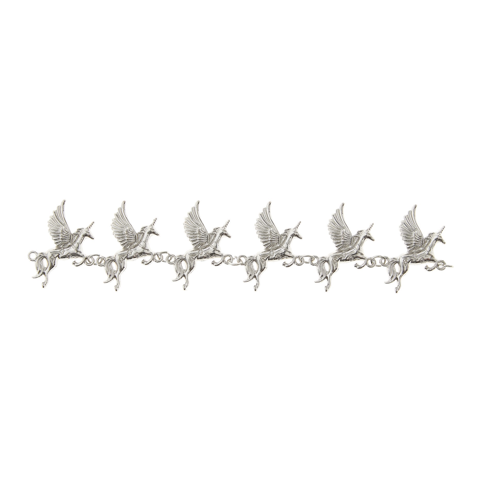 slide 2 of 3, Rhodium Metal Unicorn Charms, 23mm By Bead Landing, 23 mm
