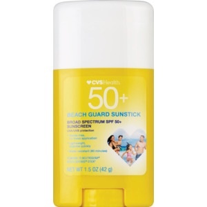 slide 1 of 1, CVS Health Beach Guard Sunscreen Sunstick Spf 50, 1.5 oz