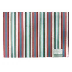 Room & Retreat Seasonal Bright Baskeweave Woven Vinyl Placemat, 2 Pack, 13 In X 19 In