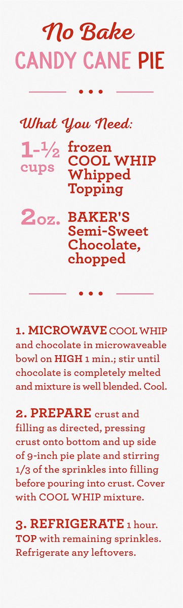 slide 7 of 9, Jell-O No Bake Candy Cane Dessert Mix 10.4 oz Box, 10.4 oz