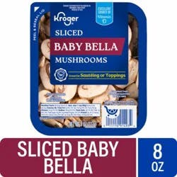 Kroger Baby Bella Sliced Mushrooms