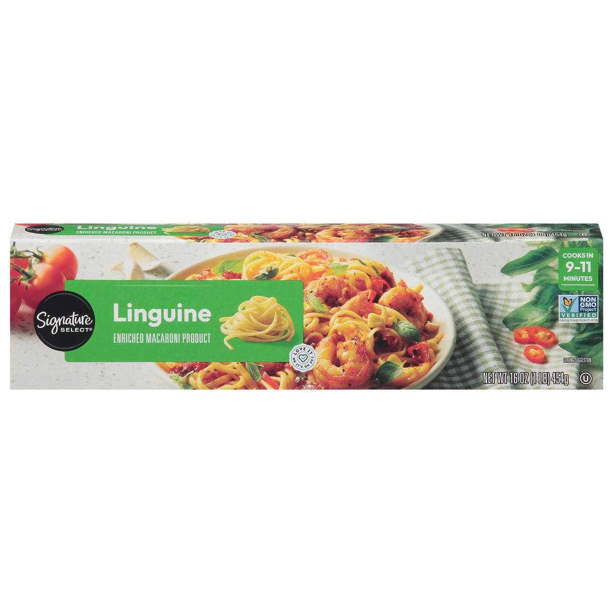 slide 1 of 9, Signature Select Linguine 16 oz, 16 oz