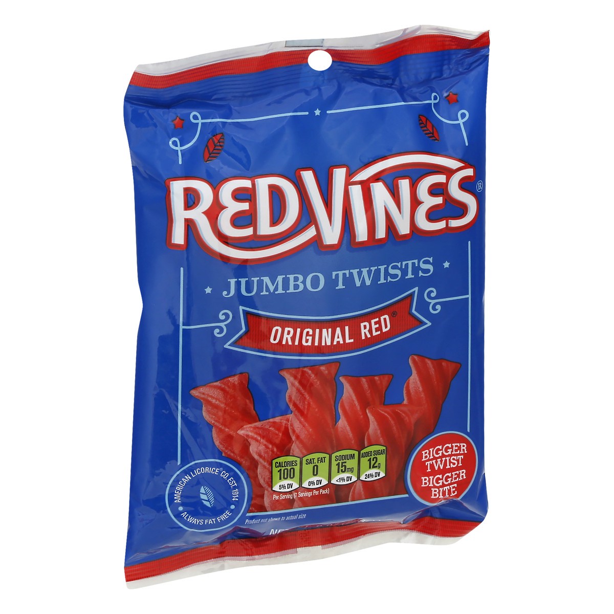 slide 3 of 9, Red Vines Jumbo Twists Original Red Candy 8.0 oz, 8 oz