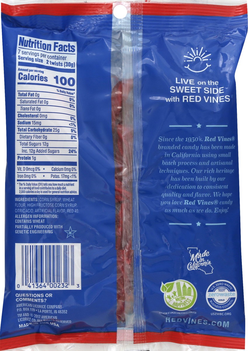 slide 6 of 9, Red Vines Jumbo Twists Original Red Candy 8.0 oz, 8 oz