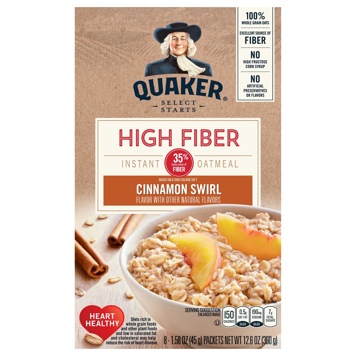 slide 1 of 5, Quaker Instant Oatmeal, 8 ct