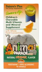 Nature's Plus Source of Life Animal Parade Children's Multivitamin - Orange Flavor Chewable