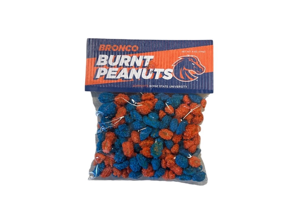 slide 1 of 1, Idaho Candy Co Bronco Burnt Peanuts, 4 oz