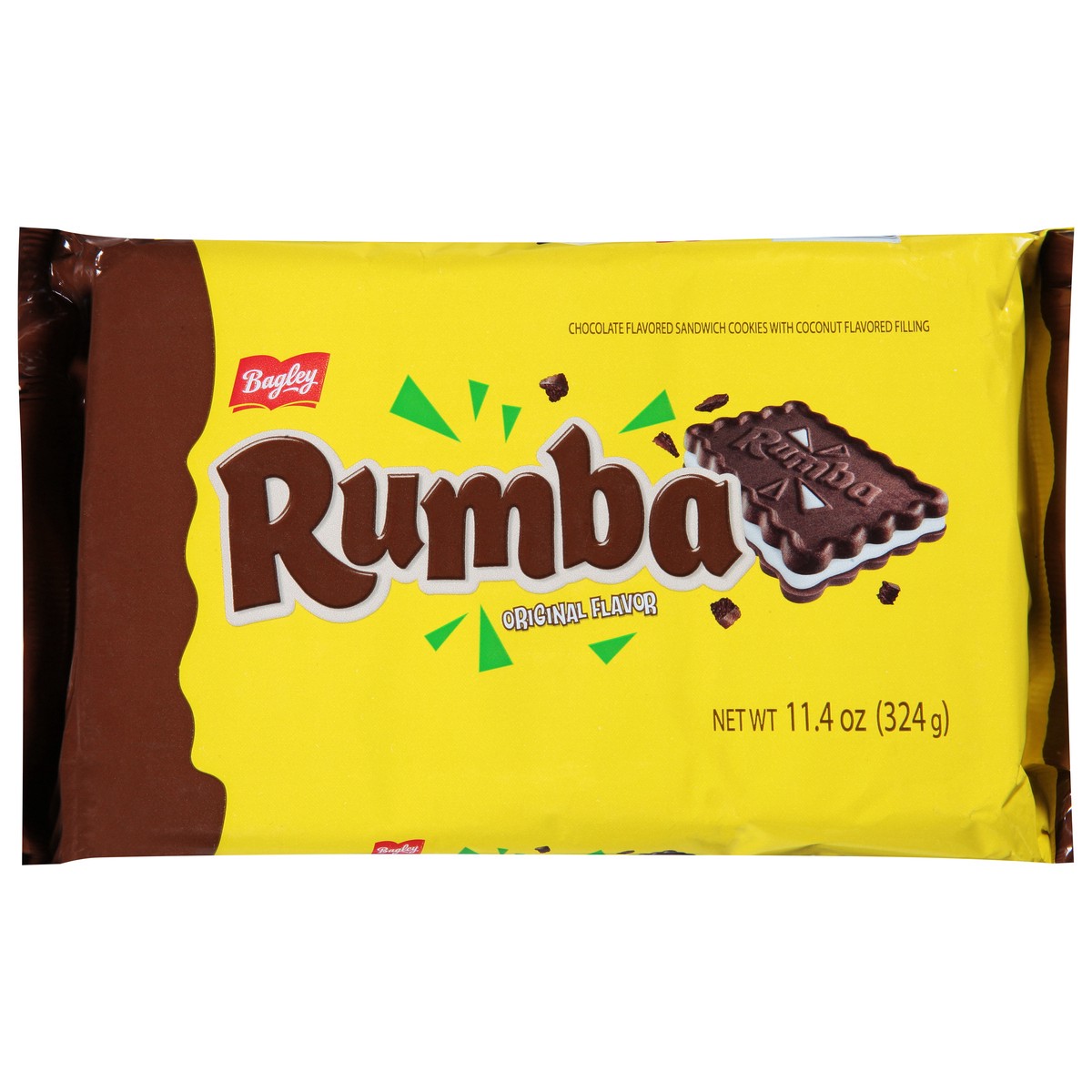 slide 1 of 9, Bagley Rumba Original Flavor Sandwich Cookies 11.4 oz, 11.4 oz