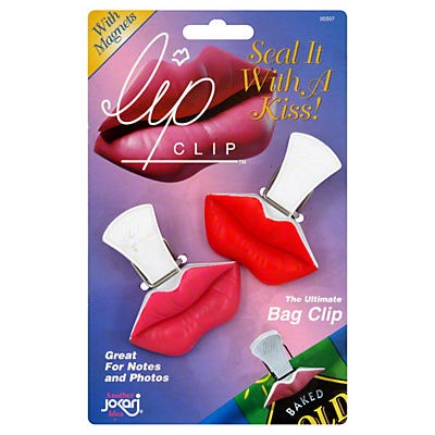 slide 1 of 1, Jokari Lip Clip Bag Clips, 2 ct