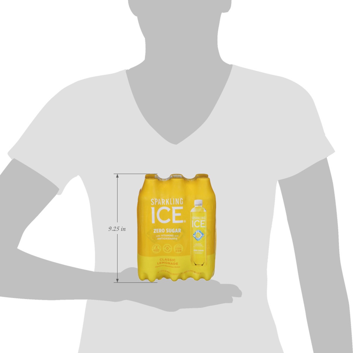 slide 13 of 14, Sparkling ICE 6 Pack Zero Sugar Classic Lemonade, 6 ct