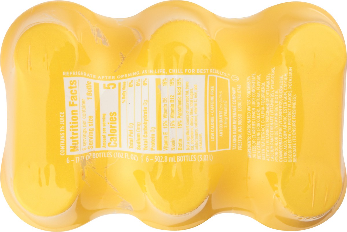slide 5 of 14, Sparkling ICE 6 Pack Zero Sugar Classic Lemonade, 6 ct