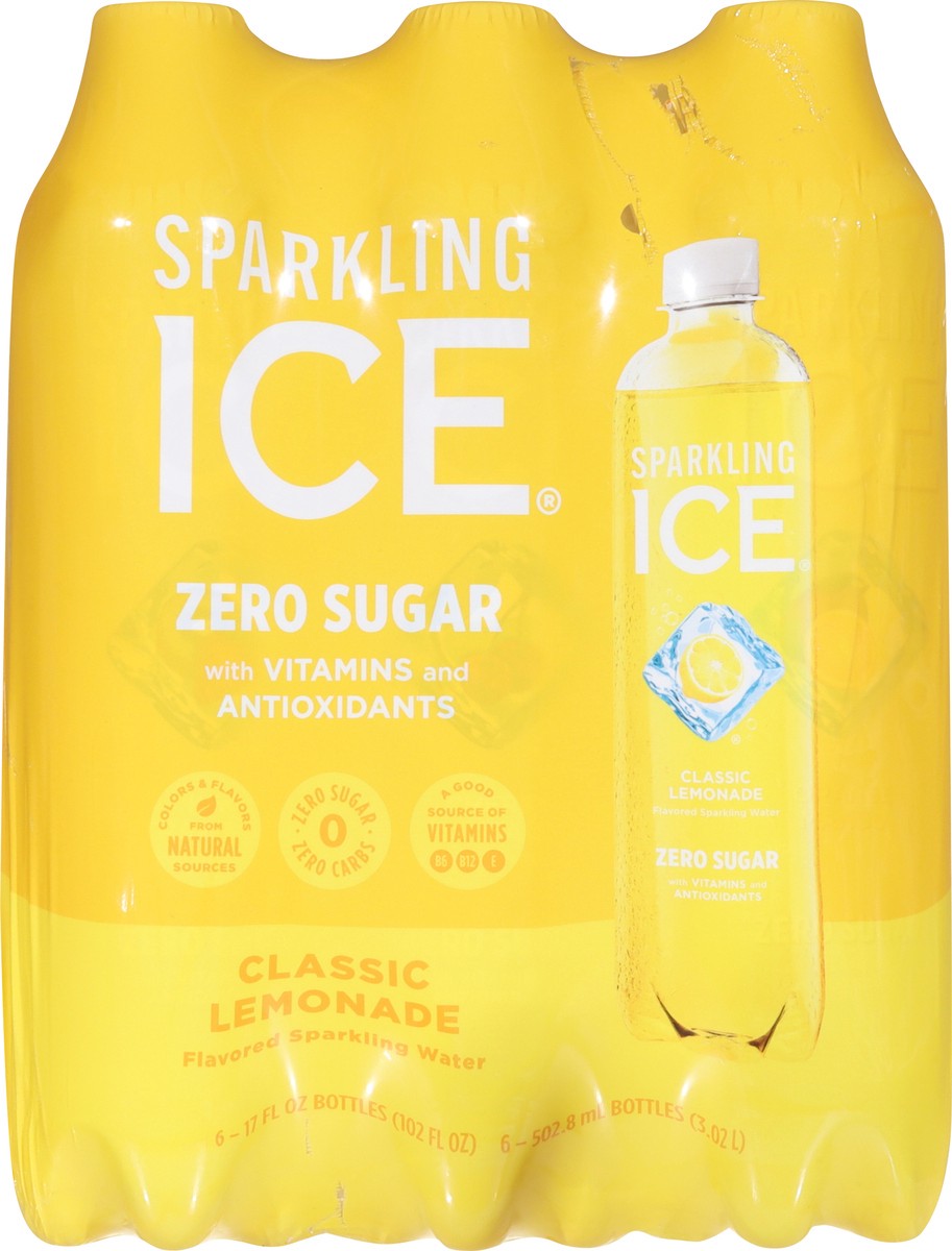 slide 14 of 14, Sparkling ICE 6 Pack Zero Sugar Classic Lemonade, 6 ct