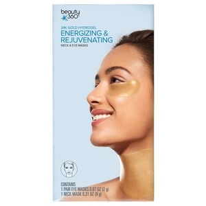 slide 1 of 1, Beauty 360 24k Gold Hydrogel Energizing & Rejuvenating Neck & Eye Masks, 1 ct