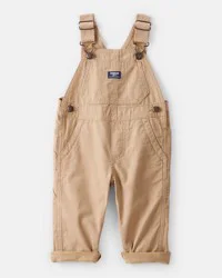 Oshkosh Baby Boy Canvas Overalls - Khaki 9M