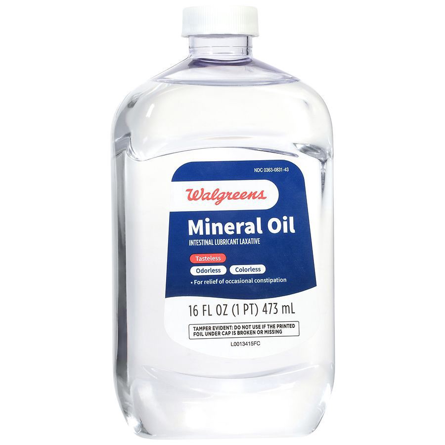 slide 3 of 5, Walgreens Mineral Oil Intestinal Lubricant Laxative, 16 fl oz