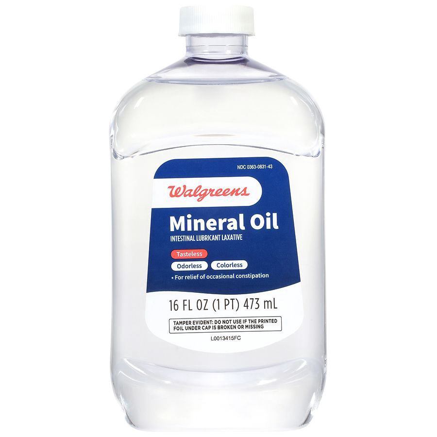 slide 1 of 5, Walgreens Mineral Oil Intestinal Lubricant Laxative, 16 fl oz