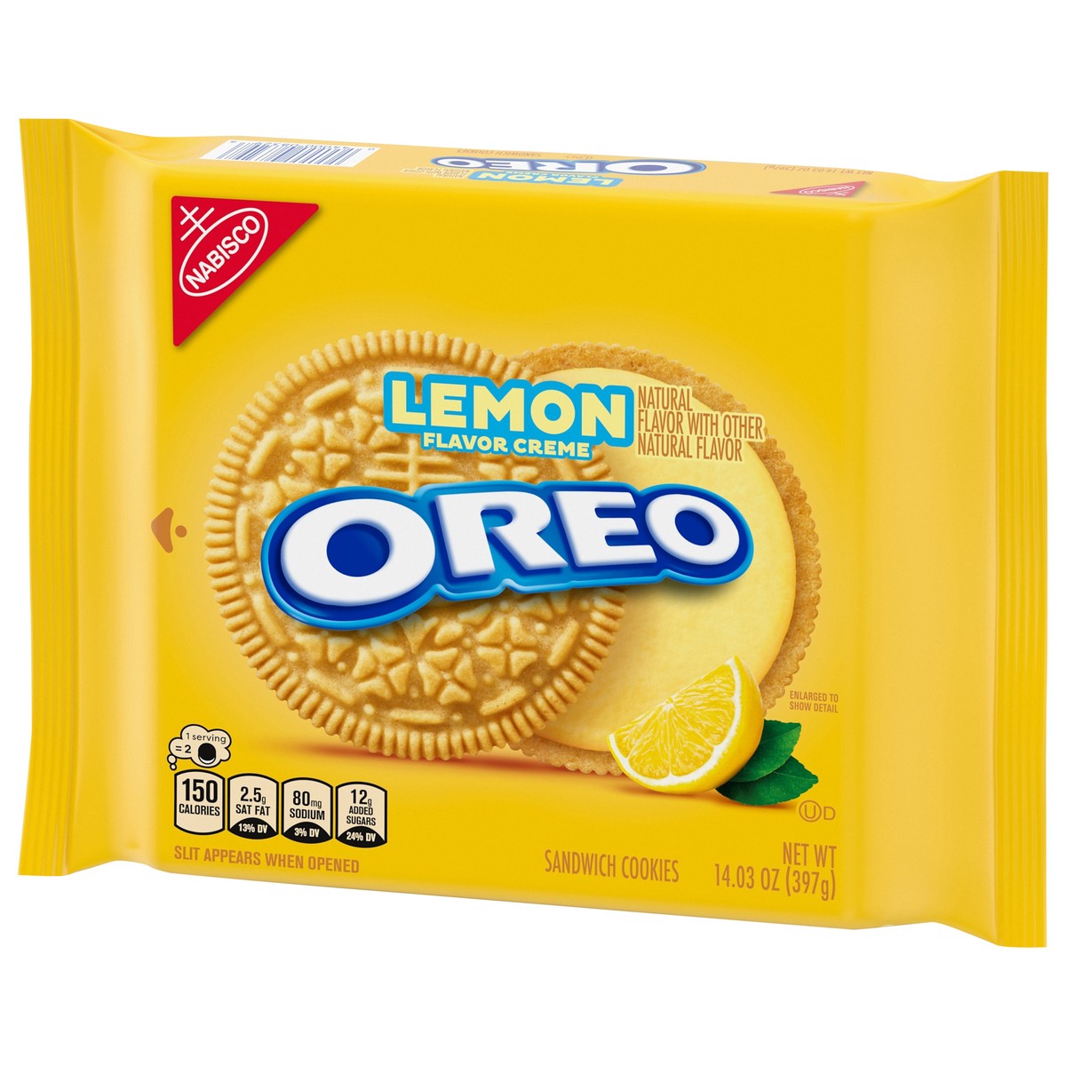slide 8 of 14, Oreo Lemon Sandwich Cookies - 14.3 oz, 14.3 oz