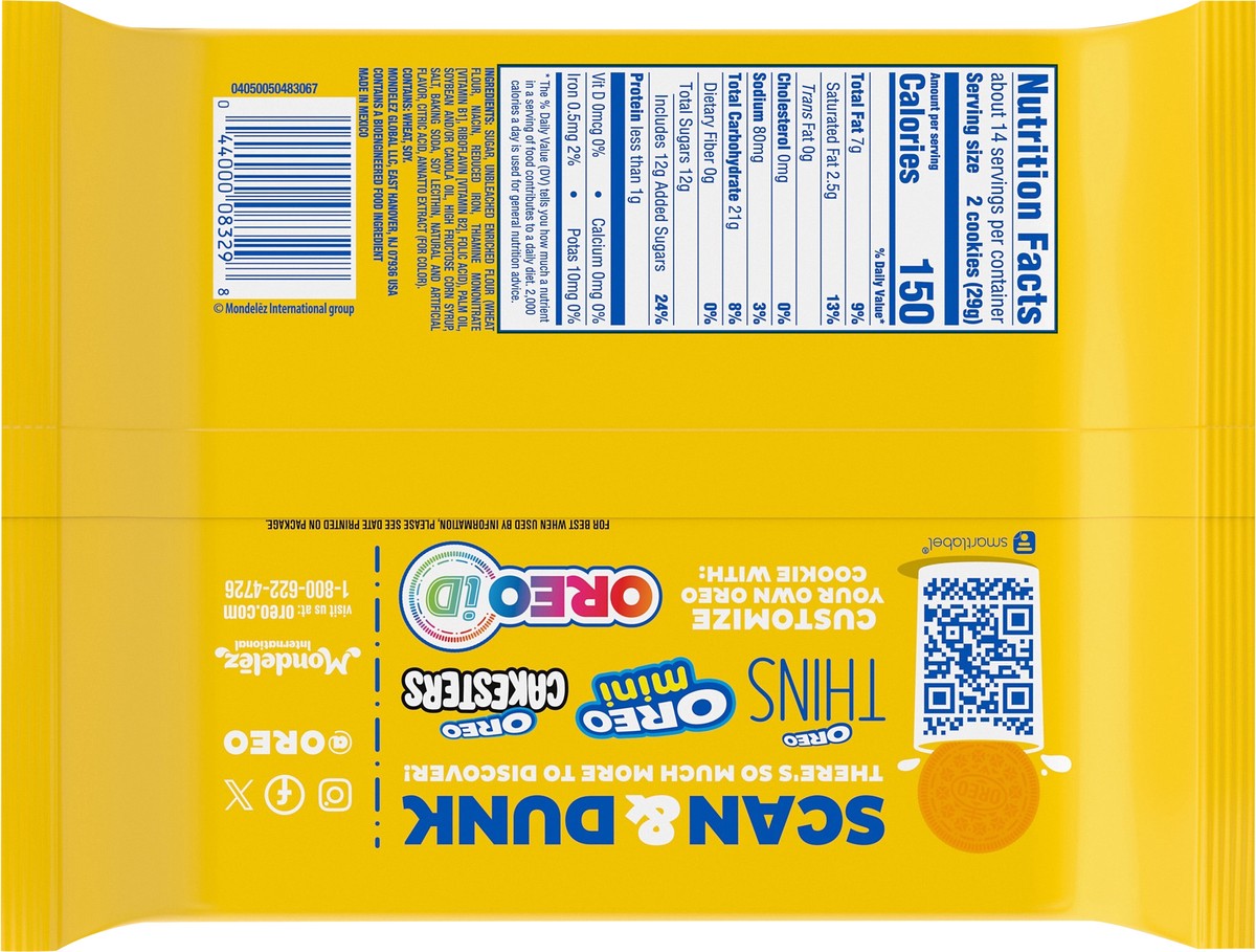 slide 3 of 14, Oreo Lemon Sandwich Cookies - 14.3 oz, 14.3 oz