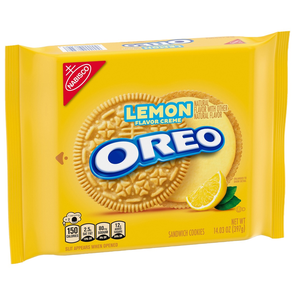slide 12 of 14, Oreo Lemon Sandwich Cookies - 14.3 oz, 14.3 oz