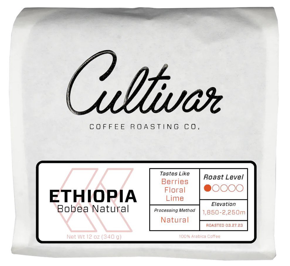 slide 1 of 1, Cultivar Ethiopia Bobea Natural Coffee, 12 oz