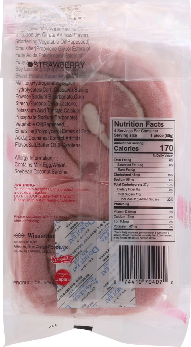 slide 2 of 11, Happy Clover Strawberry Swiss Roll Cake 7.05 oz, 7.05 oz