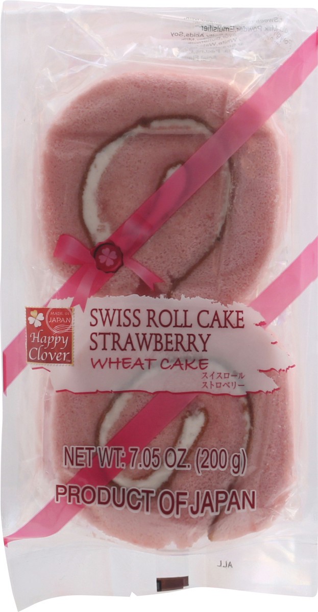 slide 7 of 11, Happy Clover Strawberry Swiss Roll Cake 7.05 oz, 7.05 oz