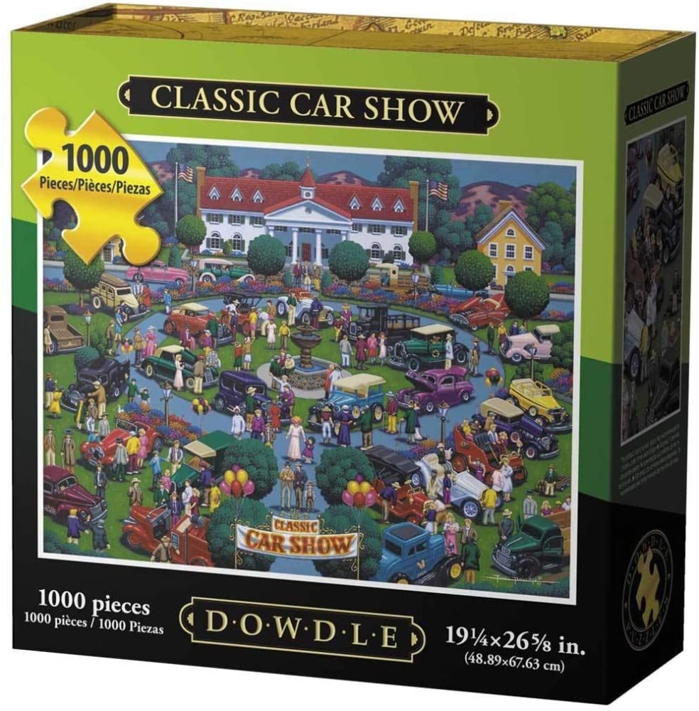 slide 1 of 1, Dowdle Classic Car Show Jigsaw Puzzle, 1000 ct