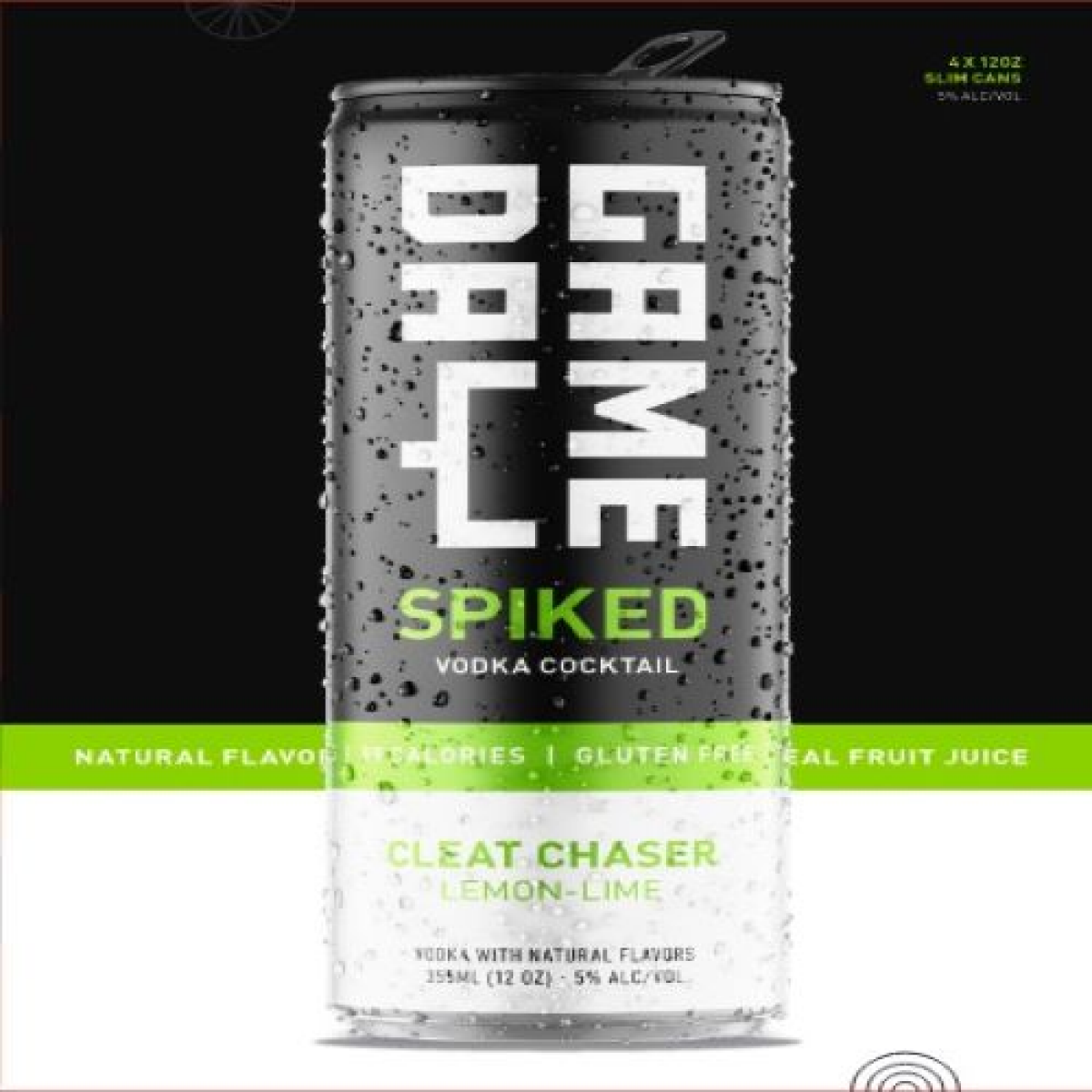 slide 1 of 1, Game Day Cleat Chaser Lemon Lime Vodka Cocktail, 4 ct