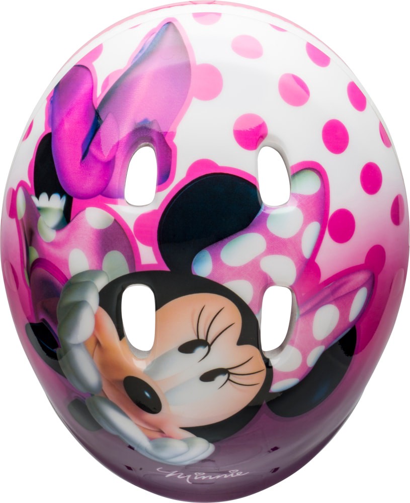 minnie mouse cycle helmet