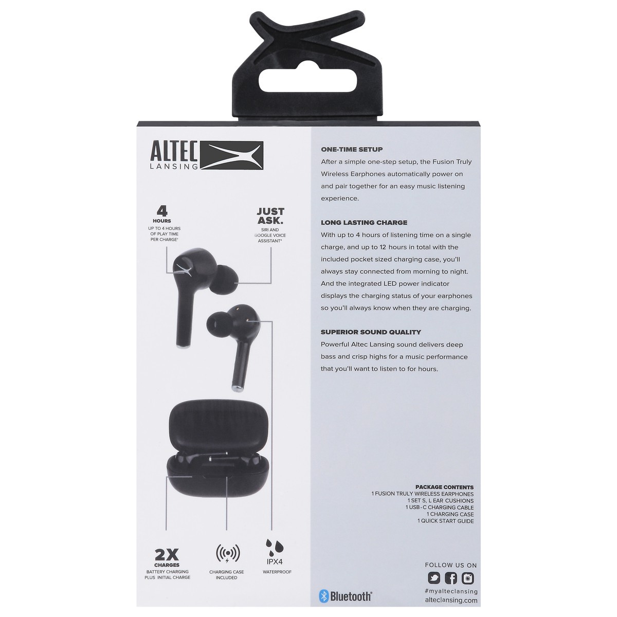 slide 8 of 12, Altec Lansing Fusion Truly Wireless Earphones 1 ea, 1 ct