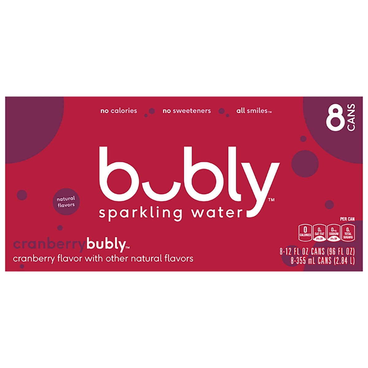 slide 5 of 6, bubly Sparkling Water - 8 ct, 8 ct