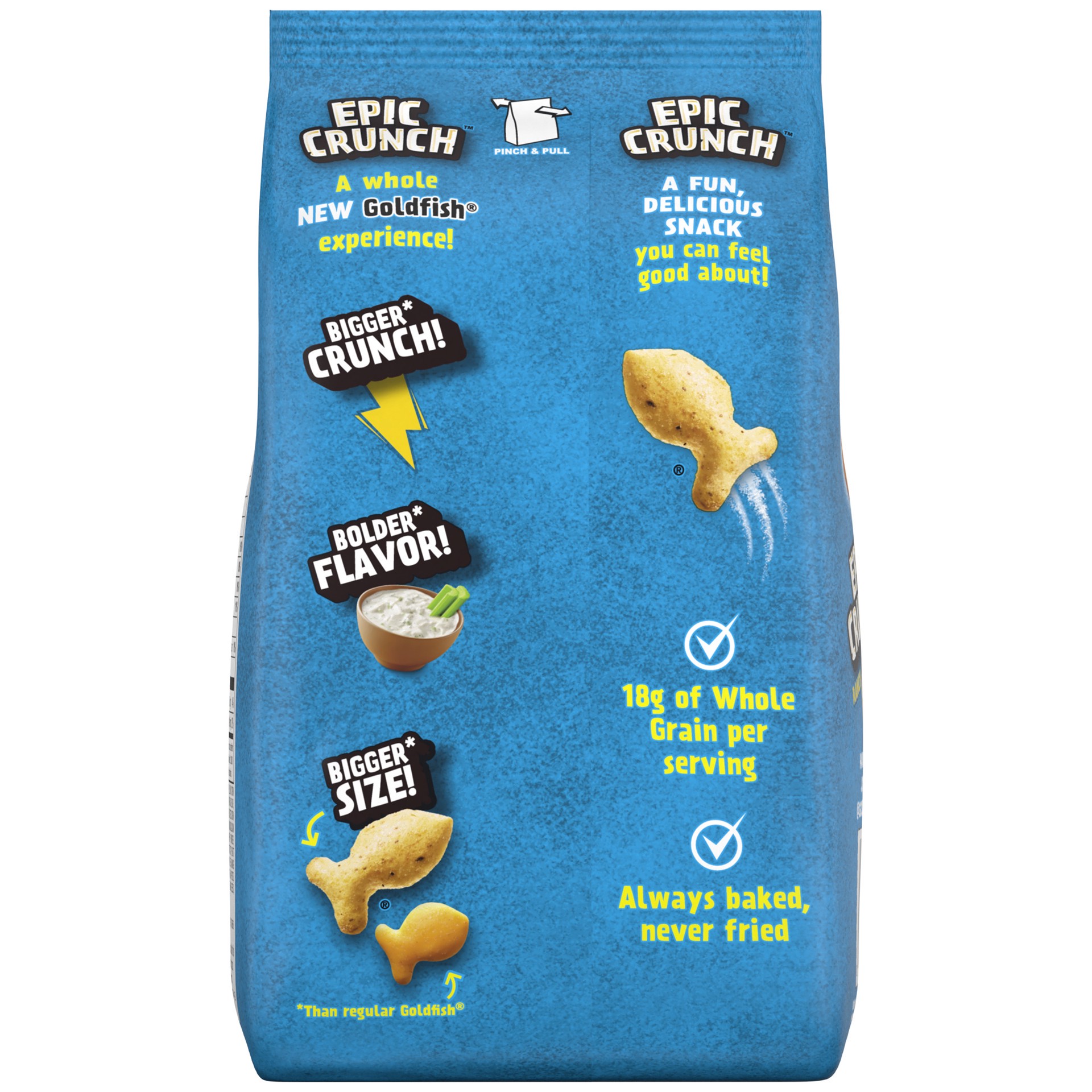 slide 3 of 5, Pepperidge Farm Goldfish Epic Crunch™ Ranch Crackers, 5.5 oz. Bag, 5.5 oz