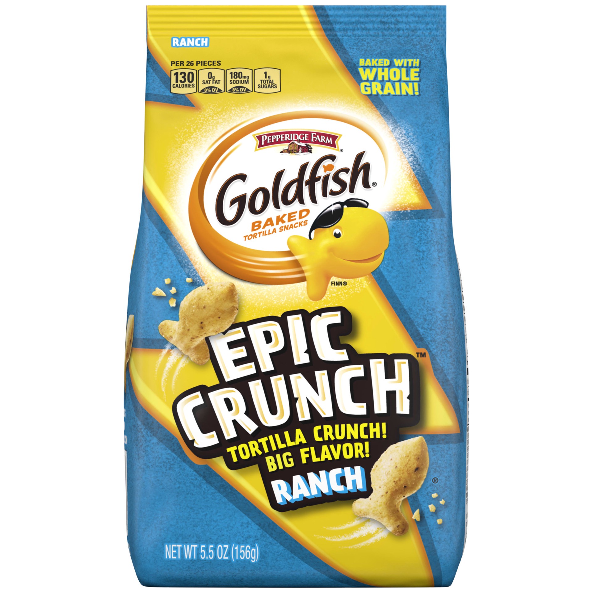 slide 1 of 5, Pepperidge Farm Goldfish Epic Crunch™ Ranch Crackers, 5.5 oz. Bag, 5.5 oz